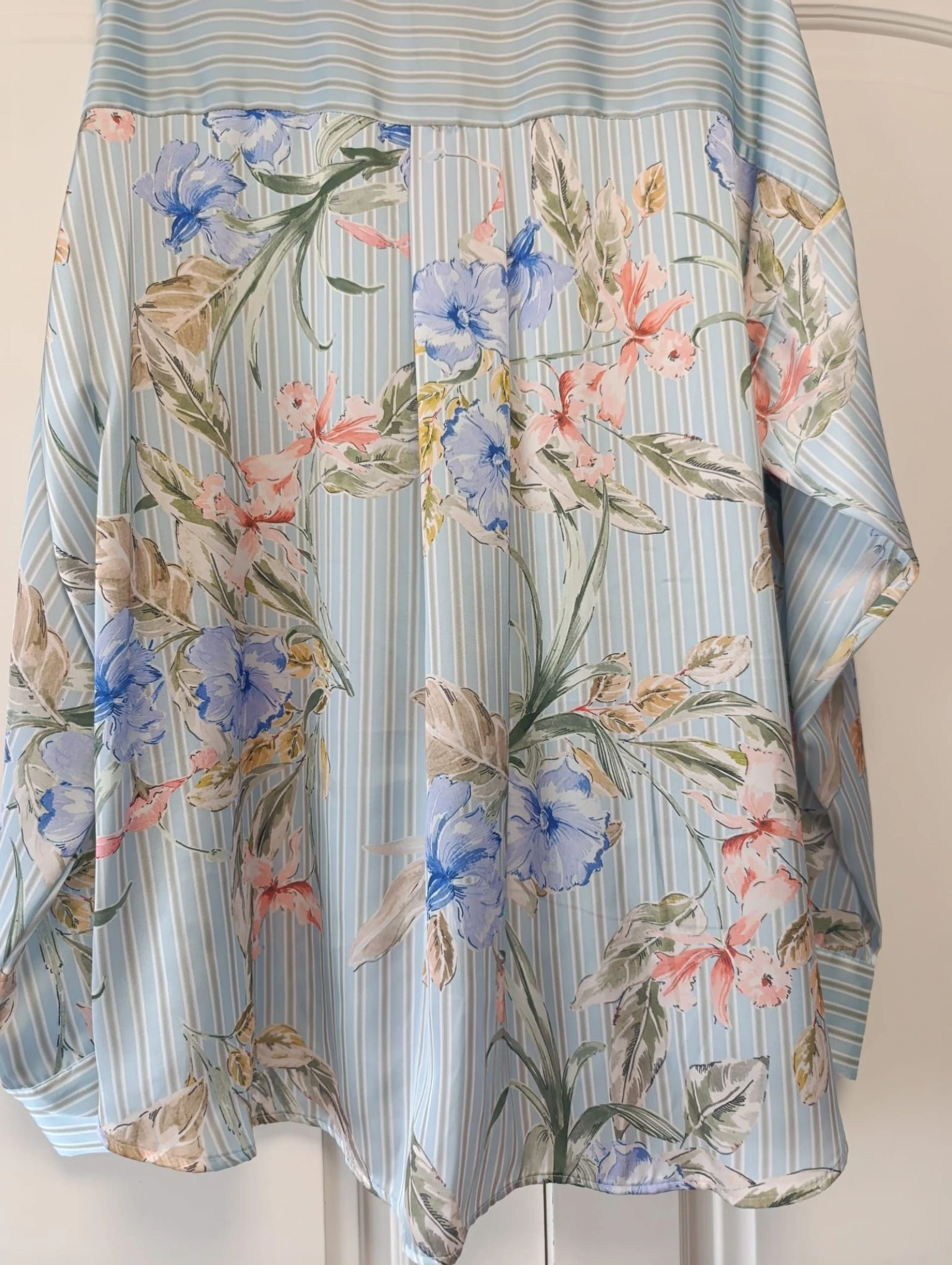 Blusa Zara popelin satinada floral tamanho G – photo 8
